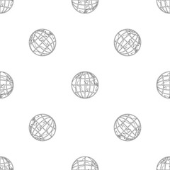 Planet earth pattern seamless vector repeat geometric for any web design