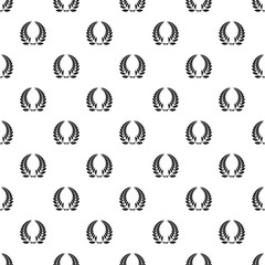 Laurel wreath pattern seamless vector repeat geometric for any web design