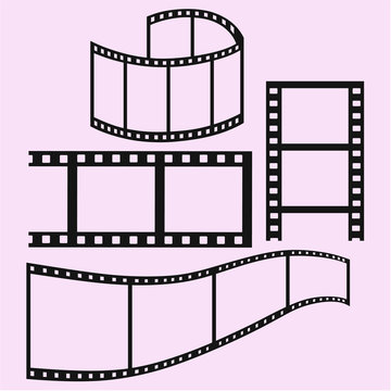 recommend clip art: film strip vector silhouette isolated