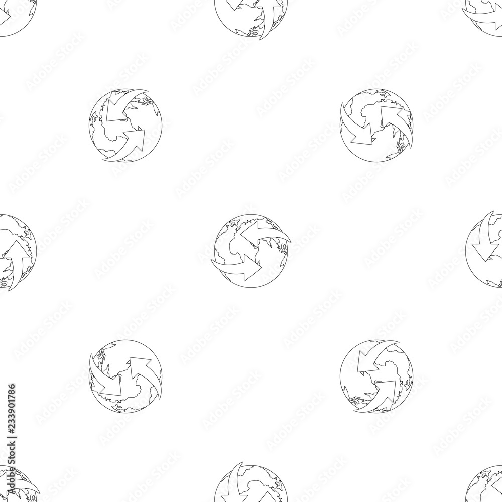 Poster moving earth pattern seamless vector repeat geometric for any web design