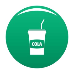 Juice icon. Simple illustration of juice vector icon for any design green