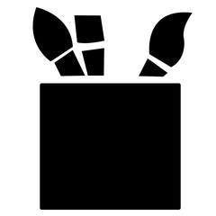 Writing sign isolated on white