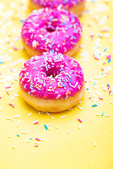 colorful donuts background 