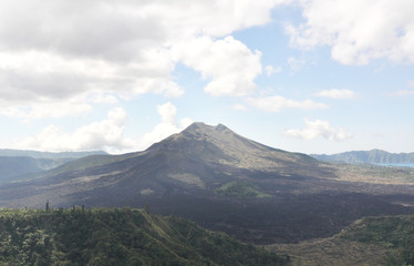 Fototapeta na wymiar View of mount agung in bali