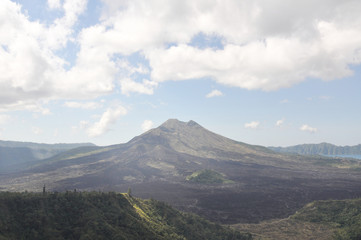 View of mount agung in bali