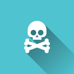 Skull cross bone illustration
