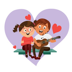 children's characters of people. school pupils, fun jump, vector