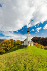 Fototapeta na wymiar Sv. Marko chapel in Lower Danje, Slovenia