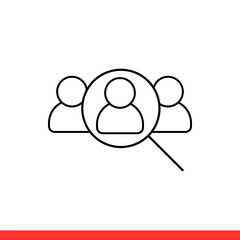 Human resource icon, vector illustration