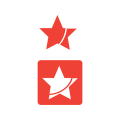 Rising stars vector logo. Star symbols isolated. Star emblems vector collection