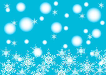 Fototapeta na wymiar Christmas ornament of snowflakes. Decorative background
