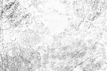 Abstract monochrome background. Texture is black and white in grunge style. Pattern of chips, cracks, scuffs, dust, stains