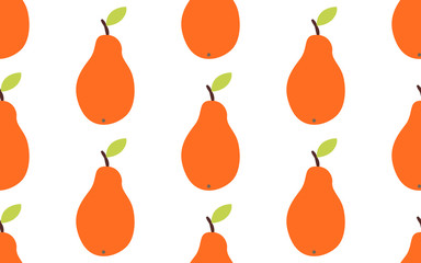Seamless pattern with pears