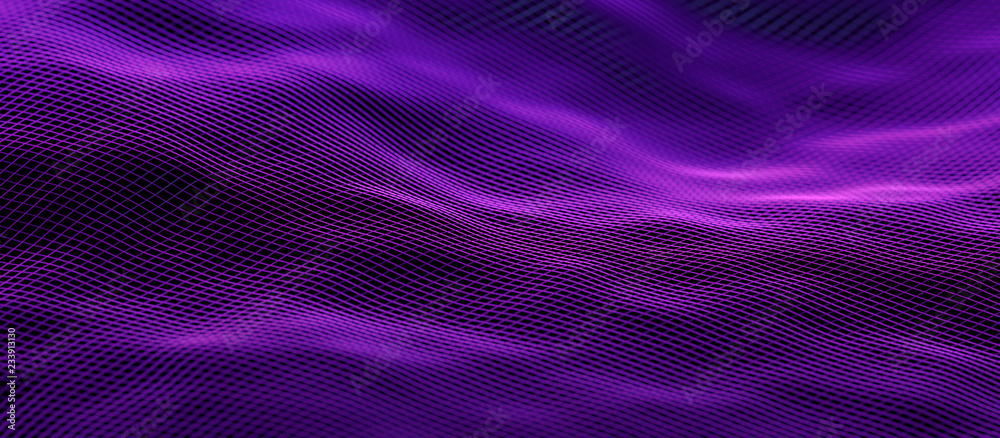Poster abstract 3d rendering of technological surface. modern background design