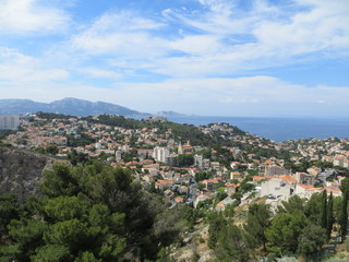 panoramic view  on the city of Marseille