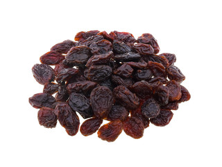 Raisins isolated on white background