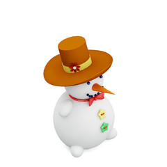 Christmas holiday 3D rendering