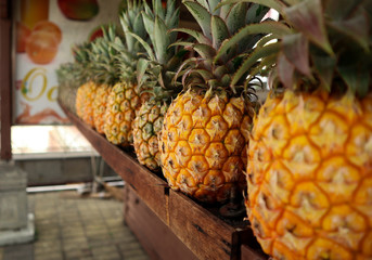 pineapples on market