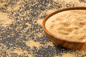 Organic amaranth seeds - Amaranthus. Folic acid