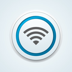 Wireless connection button illustation