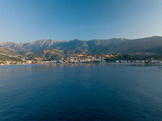 Aerial photo of Himara, Albania (Himare)