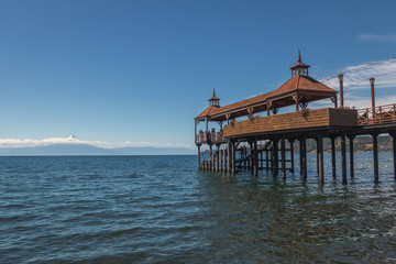 Fototapeta na wymiar Frutillar Pier - Frutillar, Chile