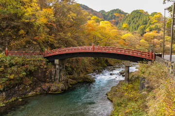 Shinkyo Bridge in Autumn