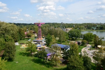 Amusement park in Upper Silesia, Poland - obrazy, fototapety, plakaty