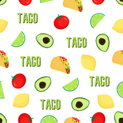 seampless taco pattern