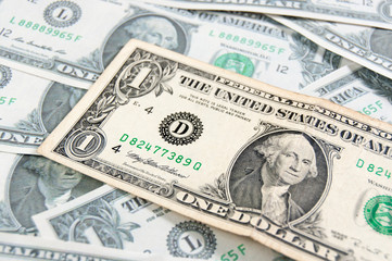 Dollars. Savings concept. Cash. Dollar banknotes background.