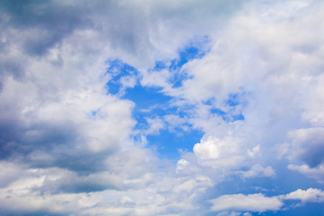 Naklejka na ściany i meble blue sky vivid with the cloud art of nature beautiful and copy space for add text
