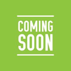 Coming soon vector concept. Promotion banner with text coming soon