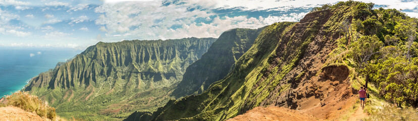 Auf dem Kalepa Ridge Trail, Kauai, Hawaii