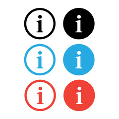 Info icon. Information symbol app vector