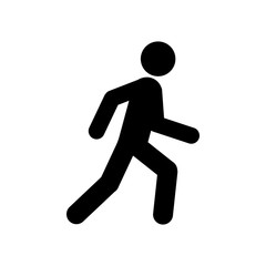 Walking man symbol. Pedestrian icon. - 233922353