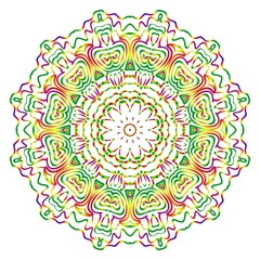 Modern floral vector ornaments. Decorative flower mandala. vector illustration.
