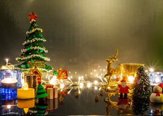 Christmas and New Year holidays background.