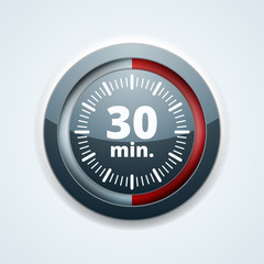 Fototapeta premium 30 Minutes Time illustration