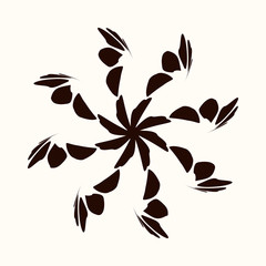 Fototapeta premium Abstract dotted star_0005