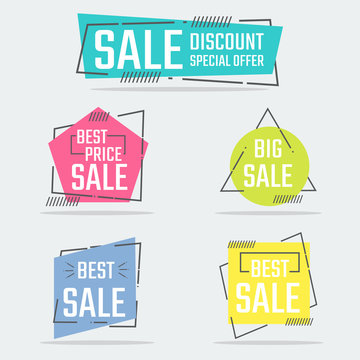 Sale Banner.
Style flat sale and discount banner design template.