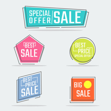 Sale Banner.
Style flat sale and discount banner design template.