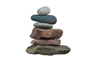 Stock of natural river stones/ Stock of natural river stones isolated on white background