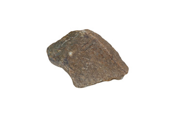 Yellow natural river stone/ Yellow natural river stone isolated on white background