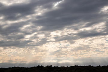 Obraz premium Promienie zmierzchu