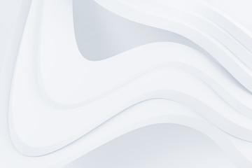 Abstract white wave lines background