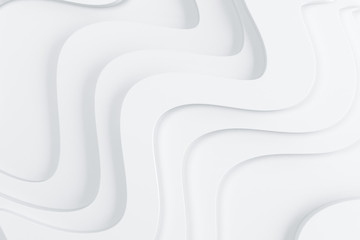 Abstract white waves background