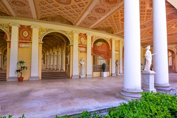 Decorated gallery of Pavlovsk palace, Saint Petersburg, Russia