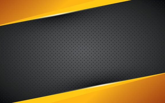 Yellow geometric background overlap layer on black