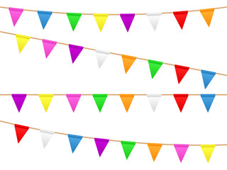 Fototapeta premium Colors flags on wash line