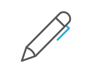 Obraz premium pen line icon illustration vector,pen icon illustration vector,pen line website icon illustration vector